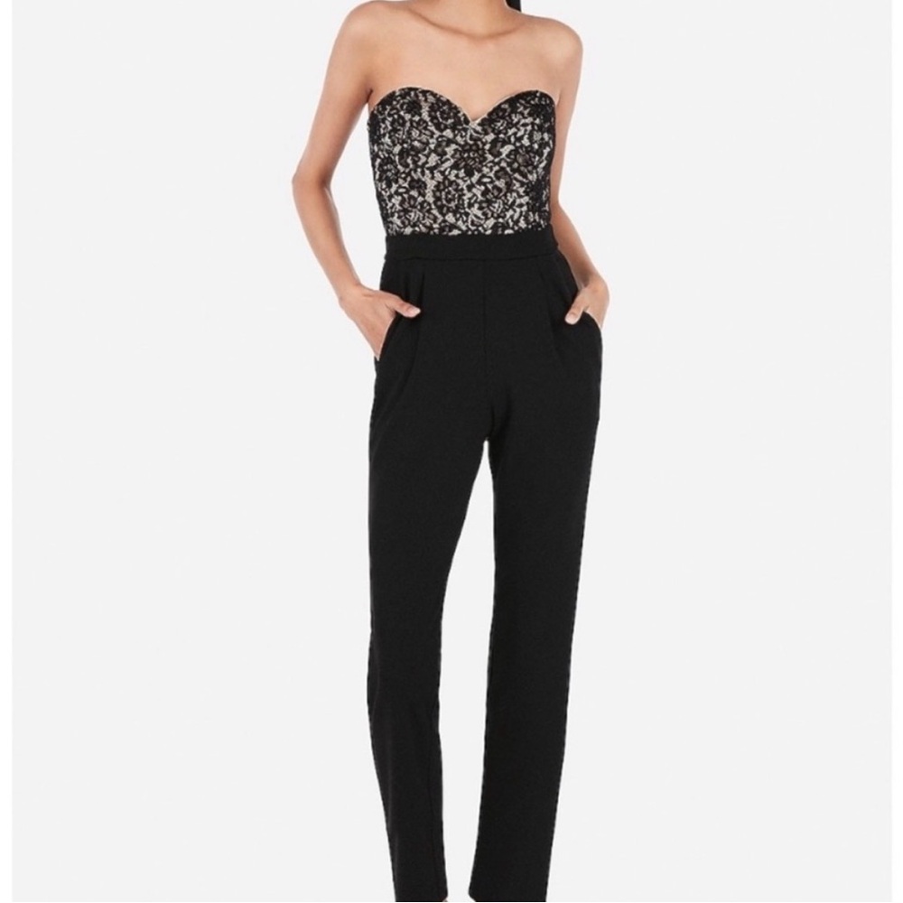 Express Women's Black Lace Bustier Size 12
